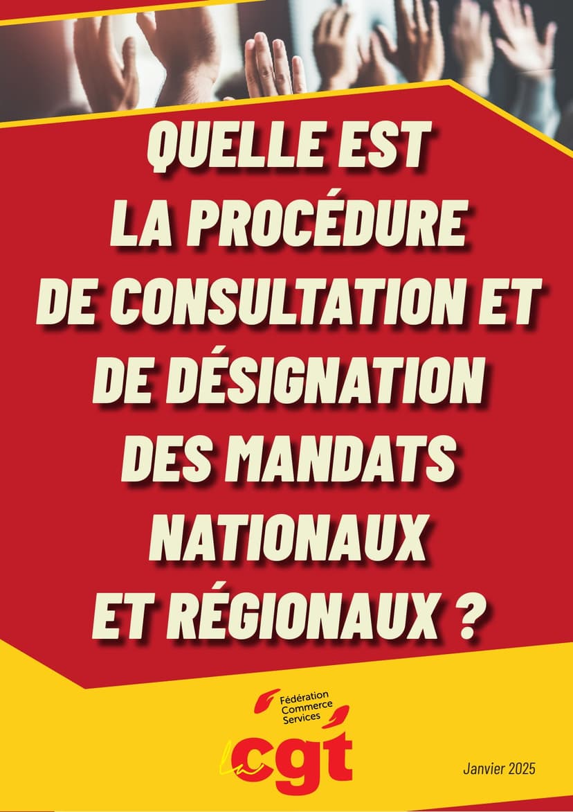 Quelle est la procédure de consultation et de désignation des mandats nationaux et régionaux ?